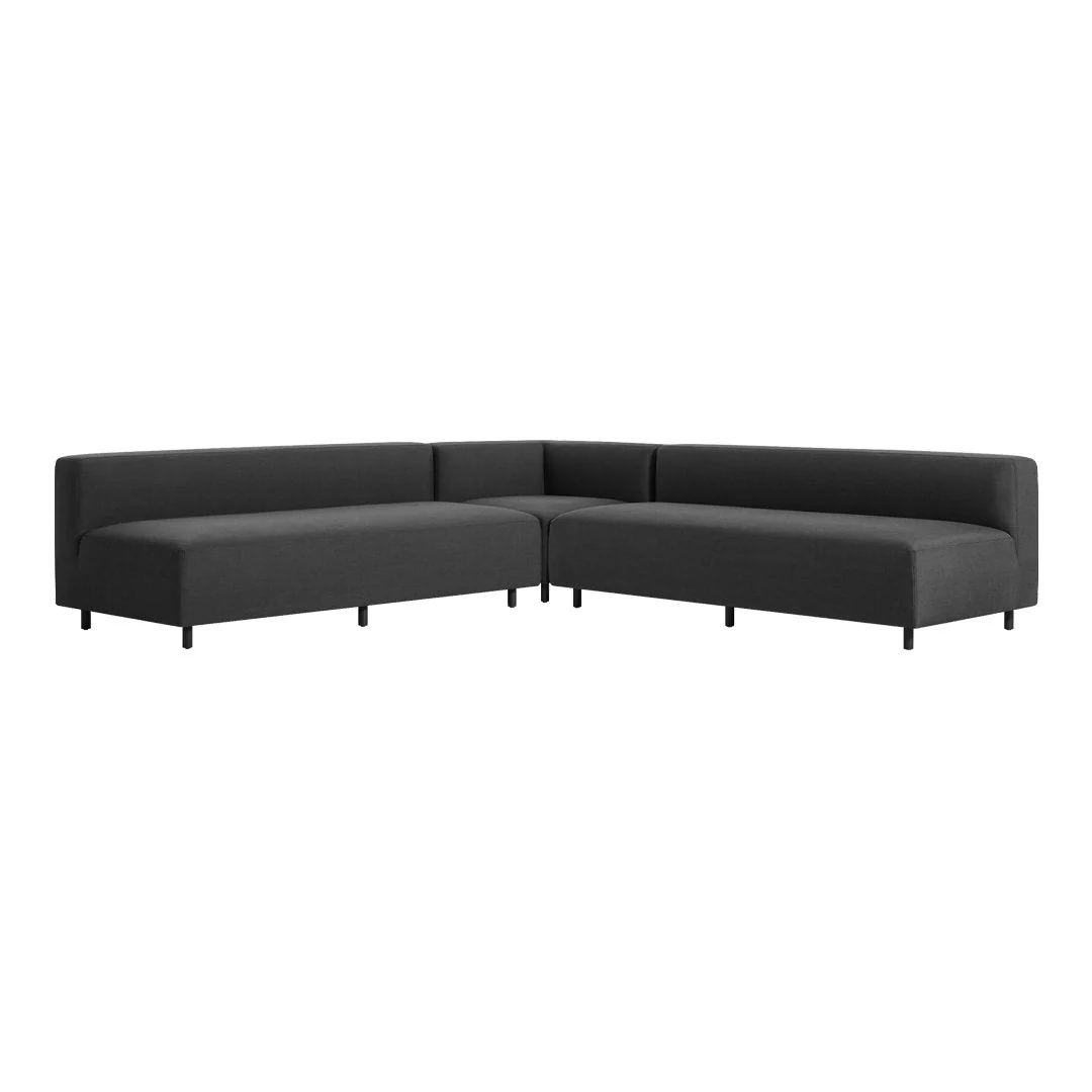 9 Yard Outdoor Armless L Sectional Sofa